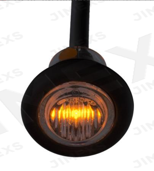 3/4" Amber LED Clearance Light- Clear Lens