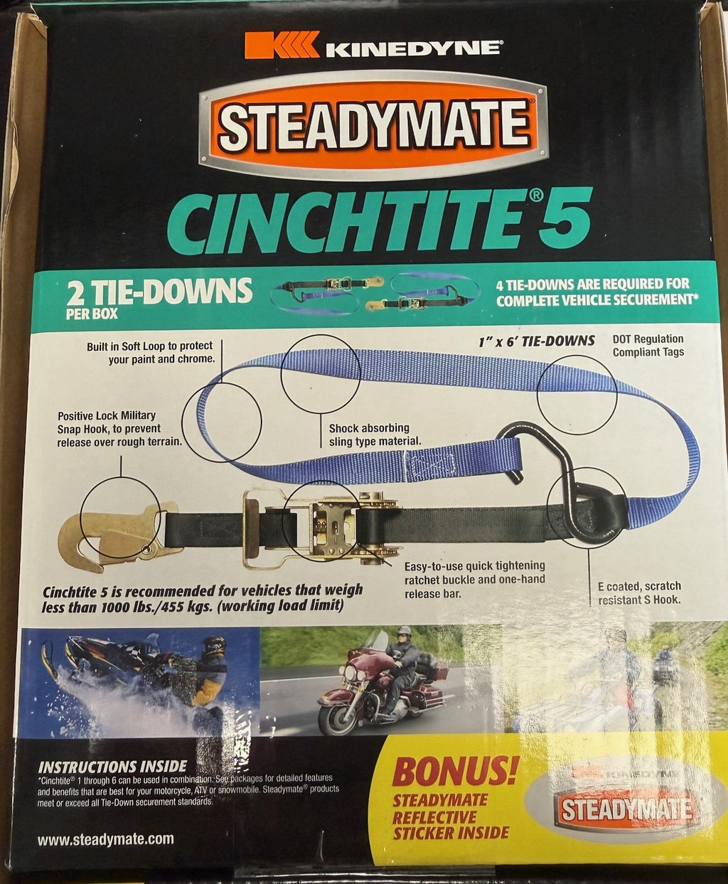 PAIR OF 1"X6' S HOOK & SNAP HOOK RATCHET STRAPS