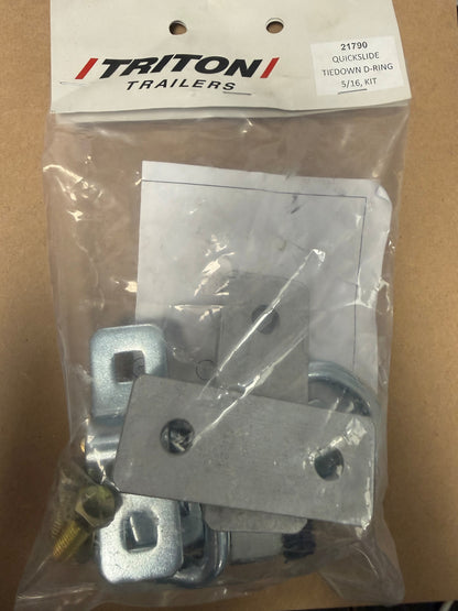 Triton Trailers Quickslide Tie Downs- D-Ring- 21790
