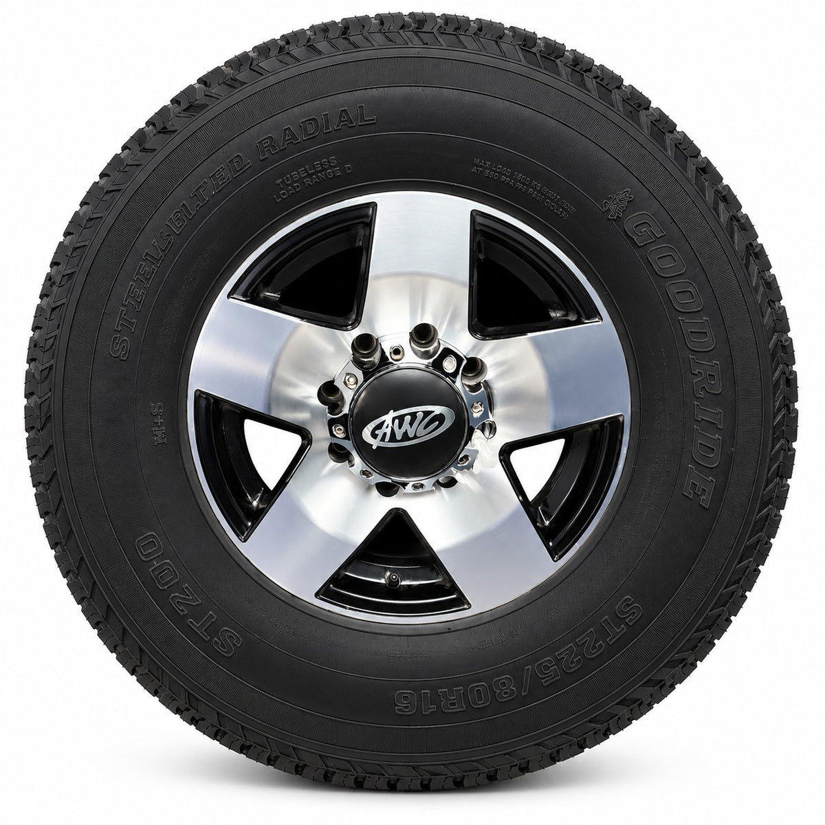 235/80R16 On Aluminum Rim