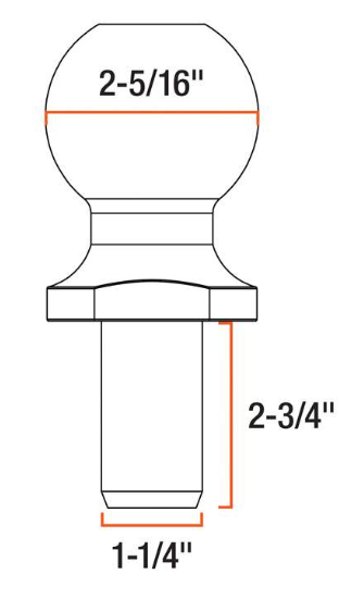 CURT 2-5/16 HITCH BALL