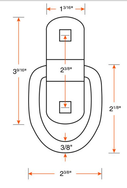 Bolt on D-Ring