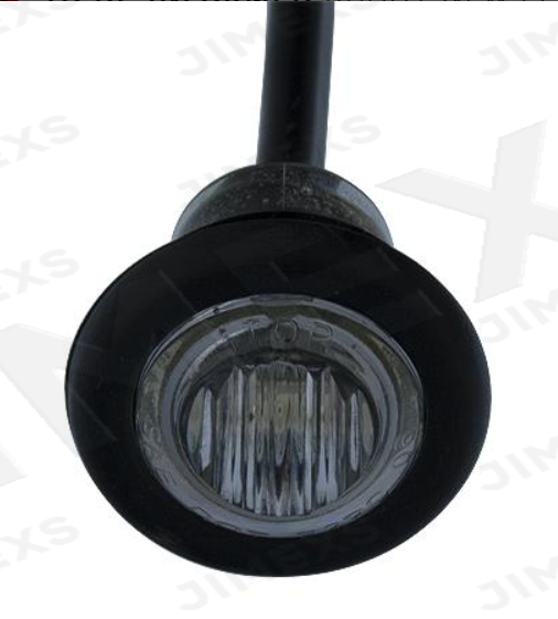 3/4" Red LED Clearance Light- Clear Lens