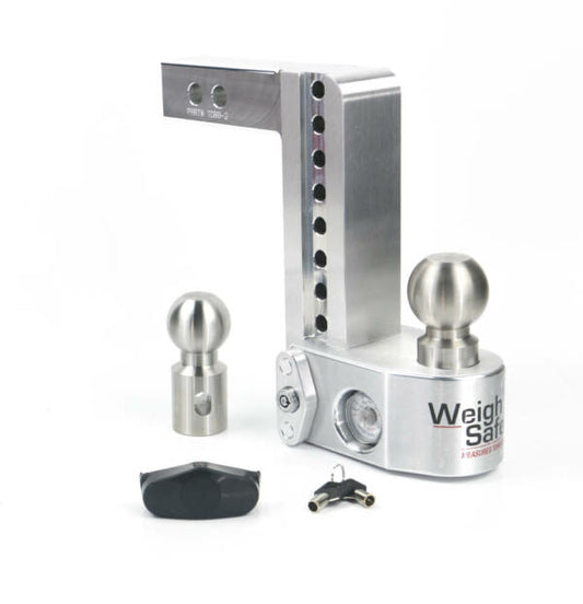Weigh Safe 180 Adjustable Trailer Hitch 2" Ball Mount